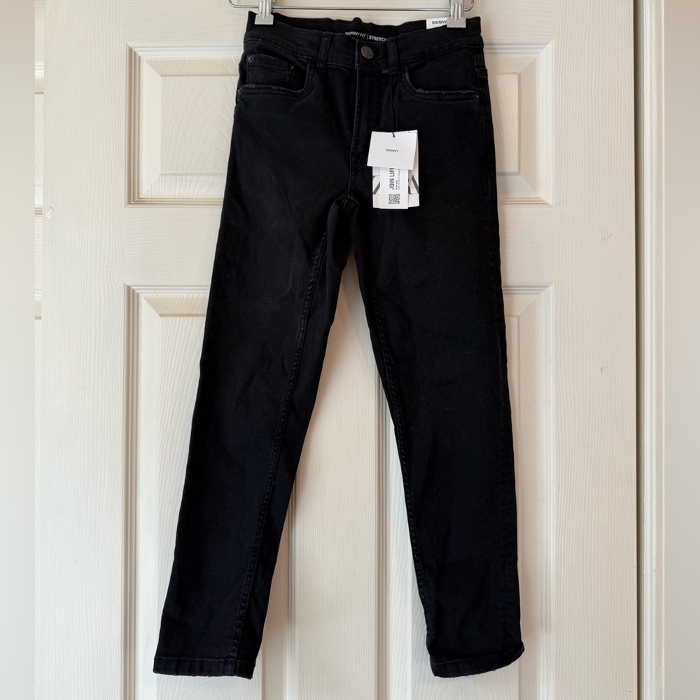 Zara Kids Black Skinny Jeans - Size 10 (140 cm)